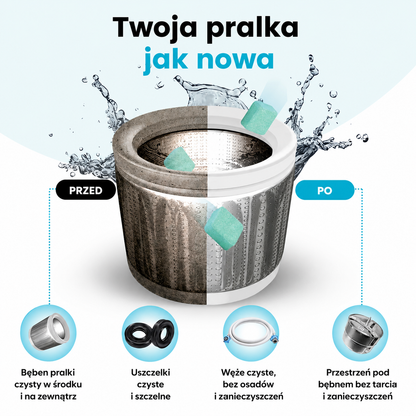 PureWash - Tabletki czyszczące do pralki