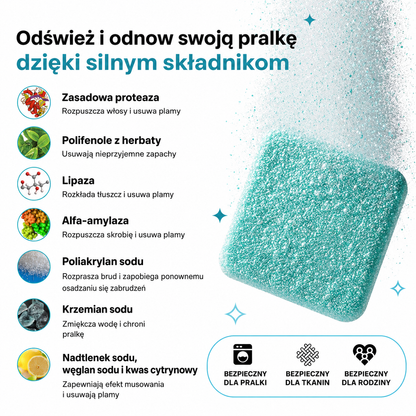 PureWash - Tabletki czyszczące do pralki