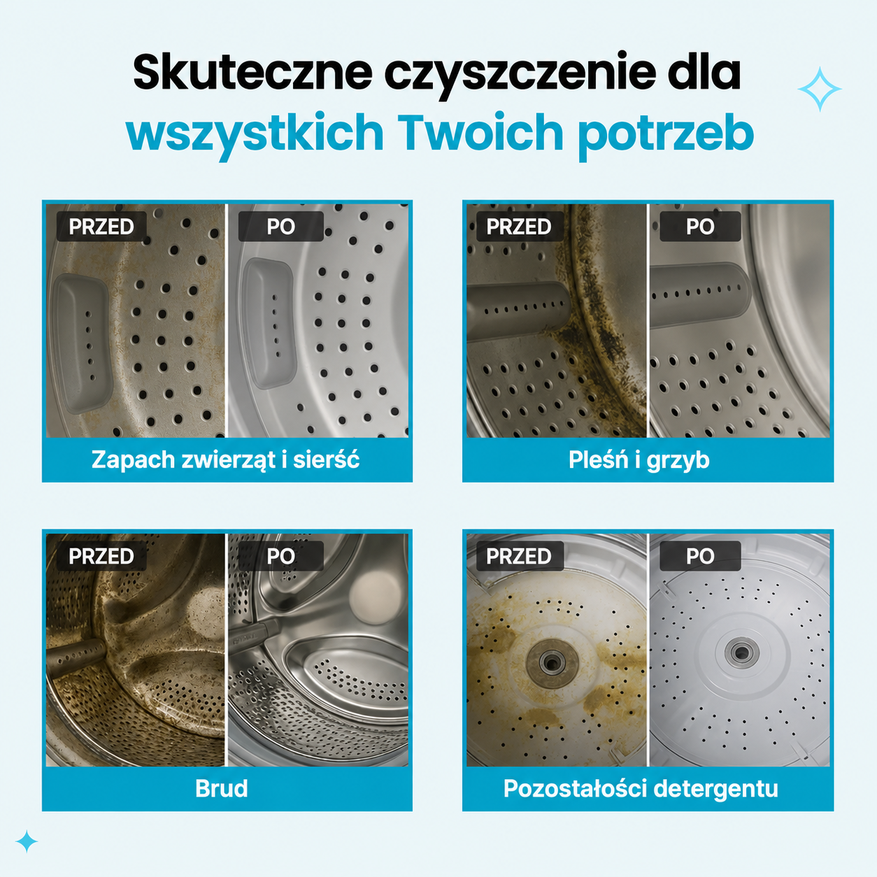 PureWash - Tabletki czyszczące do pralki